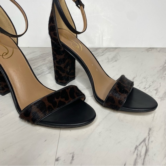 Sam Edelman Yaro Animal Print Block Heel Sandal 9M - Picture 9 of 14